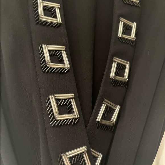 Long DVF wrap dress with beading - Picture 4 of 4